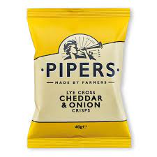 Chips Pipers Cheddar&Onion 40g sans gluten